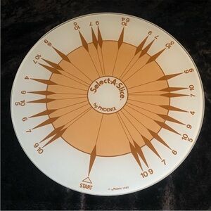 Vintage cake pie cutter retro glass Select A Size